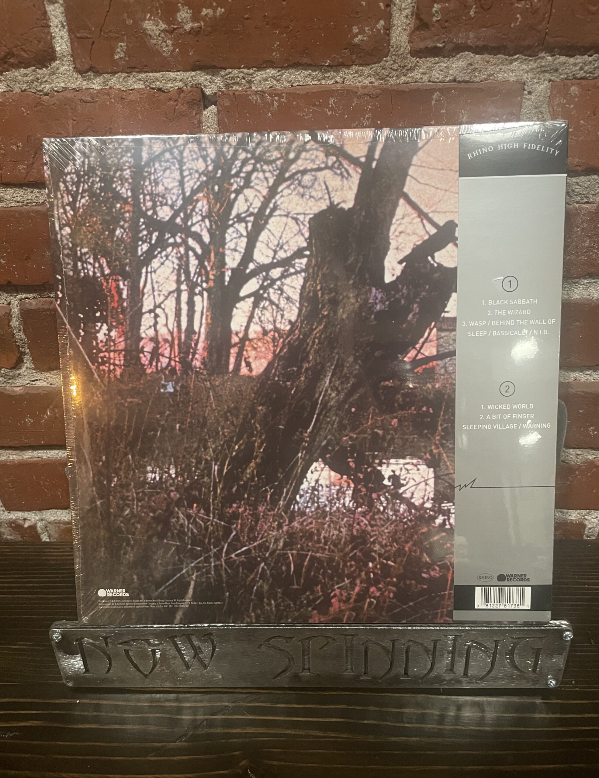 Black Sabbath: Black Sabbath LP Rhino High Fidelity 180g Vinyl - Image 2