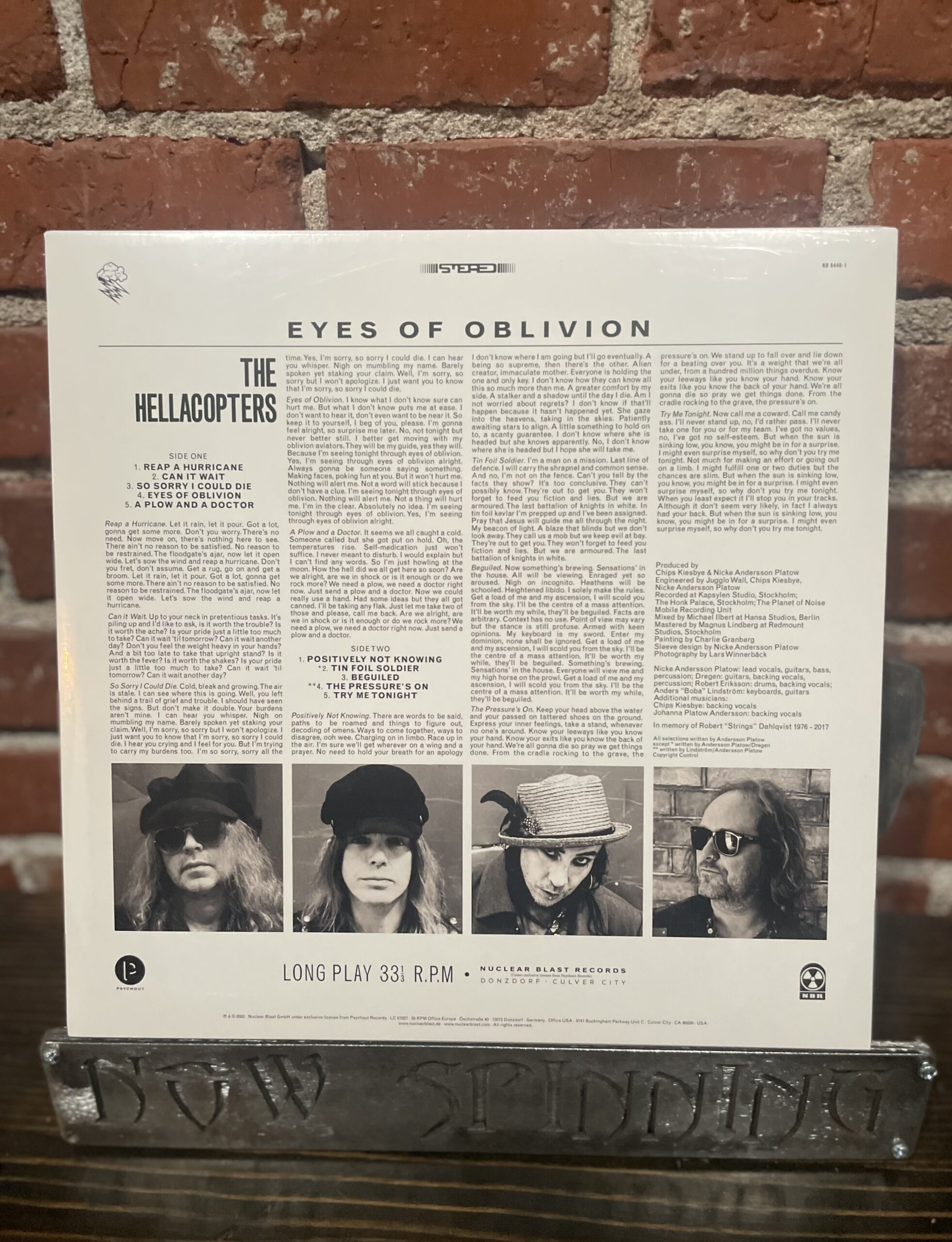 Hellacopters: Eyes of Oblivion LP Transparent Petrol Vinyl - Image 2