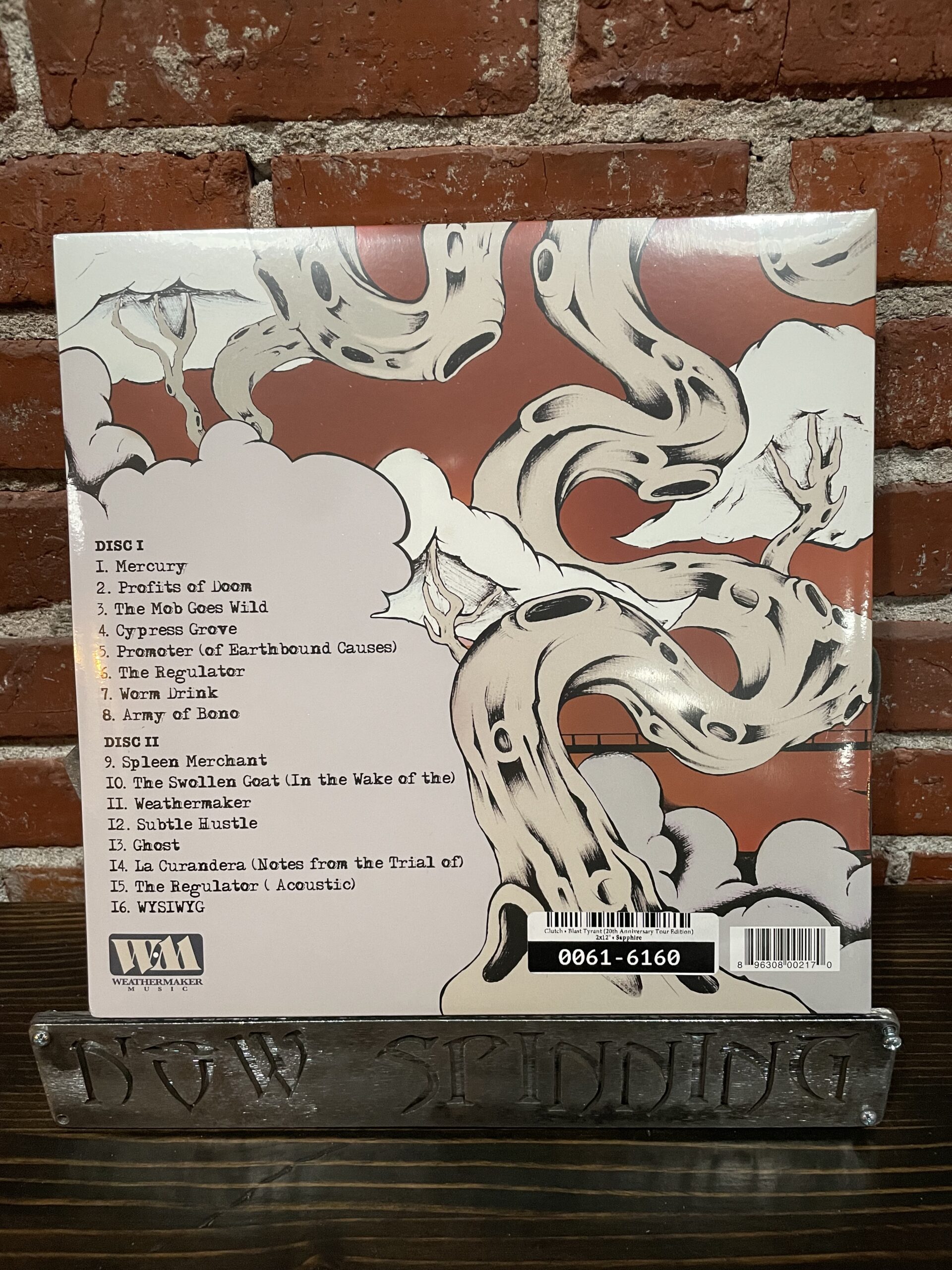 Clutch: Blast Tyrant 2LP 20-yr Anniversary Tour Edition Limited Small Batch Pressing Sapphire Blue Vinyl - Image 2