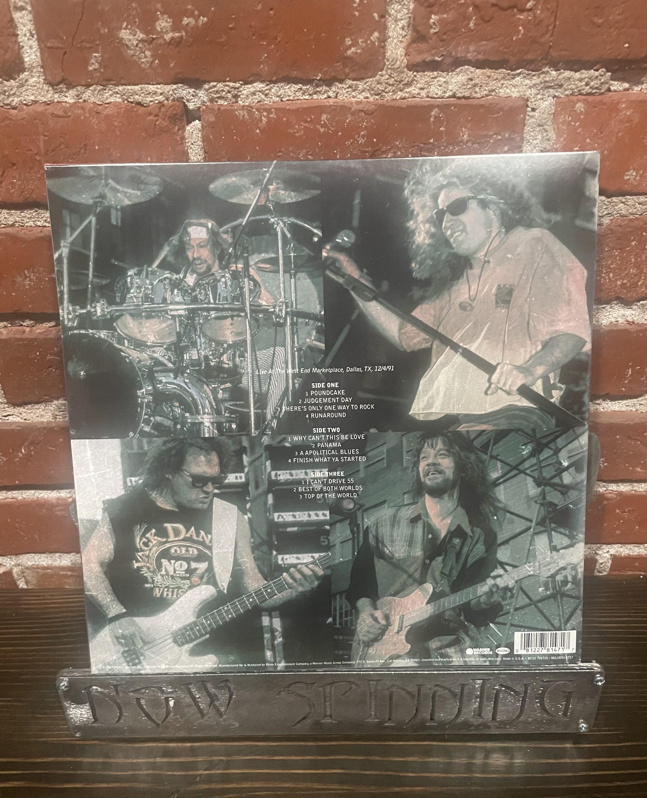 Van Halen: Live in Dallas 1991 2LP Limited Edition HV Logo Etching Red Vinyl RSD Black Friday - Image 2