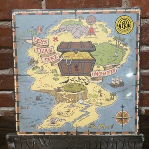 Less Than Jake - Uncharted LP Indie Exclusive Yellow/Bone/Blue Tri-Stripe Vinyl