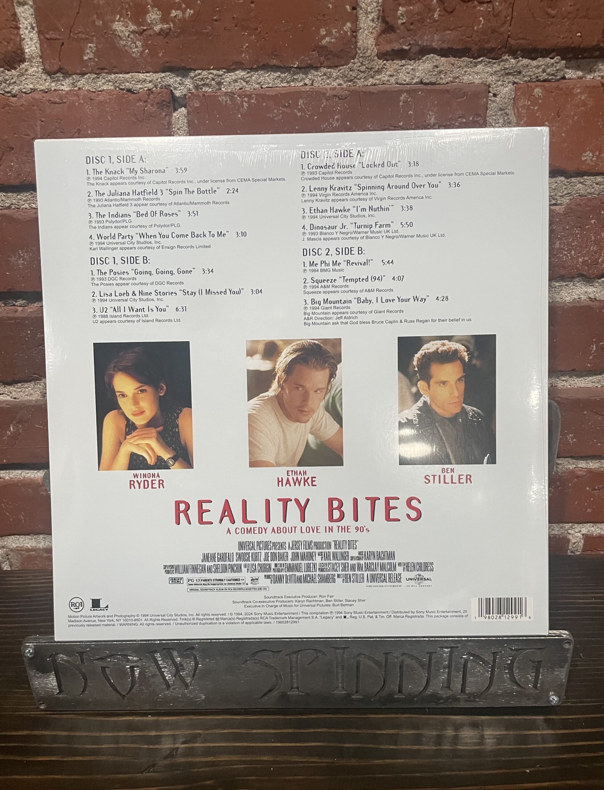 Various Artists: Reality Bites OST 2LP 30th Anniversary Vinyl - Image 2