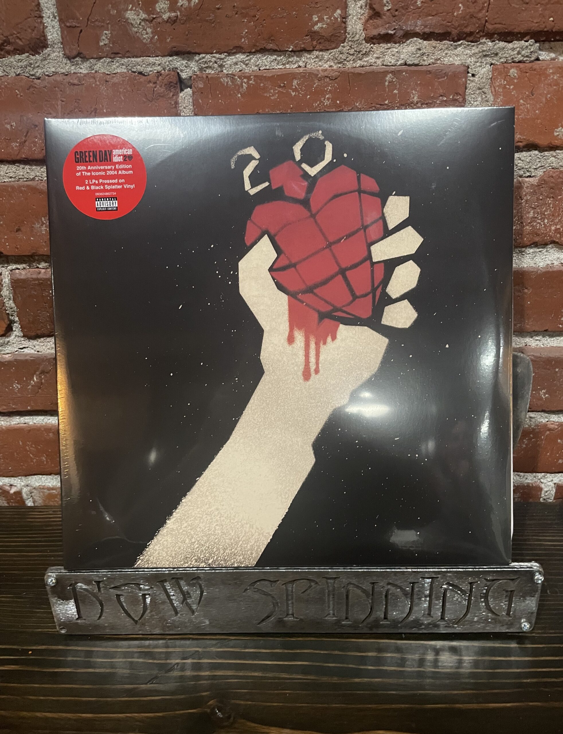 Green Day: American Idiot 2LP 20th Anniversary Red & Black Splatter Vinyl
