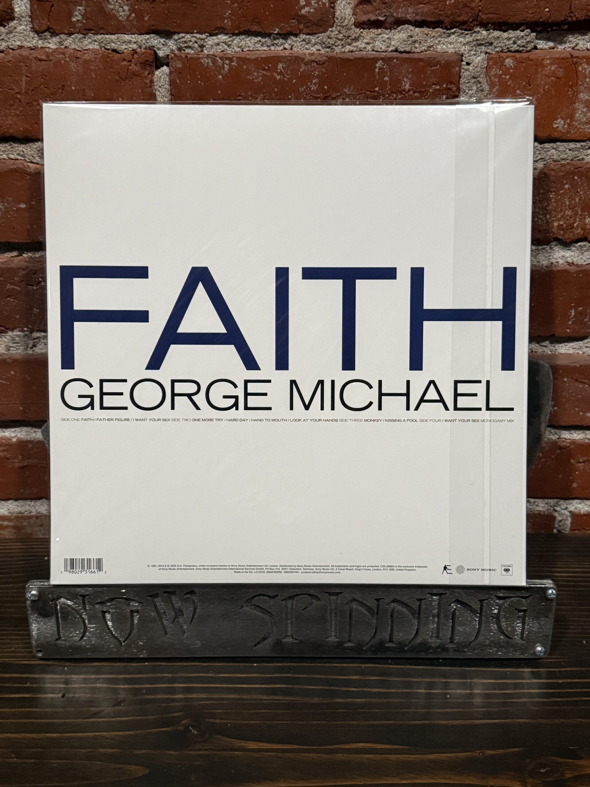 GEORGE MICHAEL: Faith 2LP Red Black Marble Vinyl - Image 2