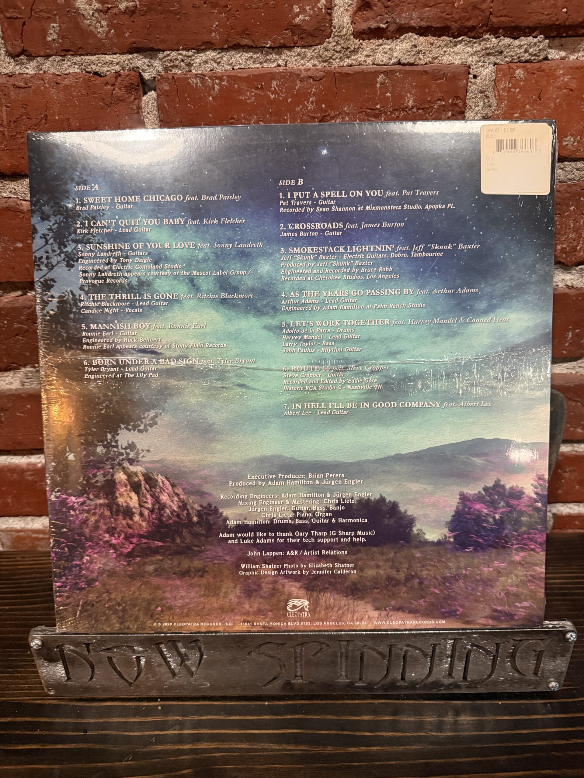 WILLIAM SHATNER: The Blues LP Limited Edition Purple Vinyl - Image 2