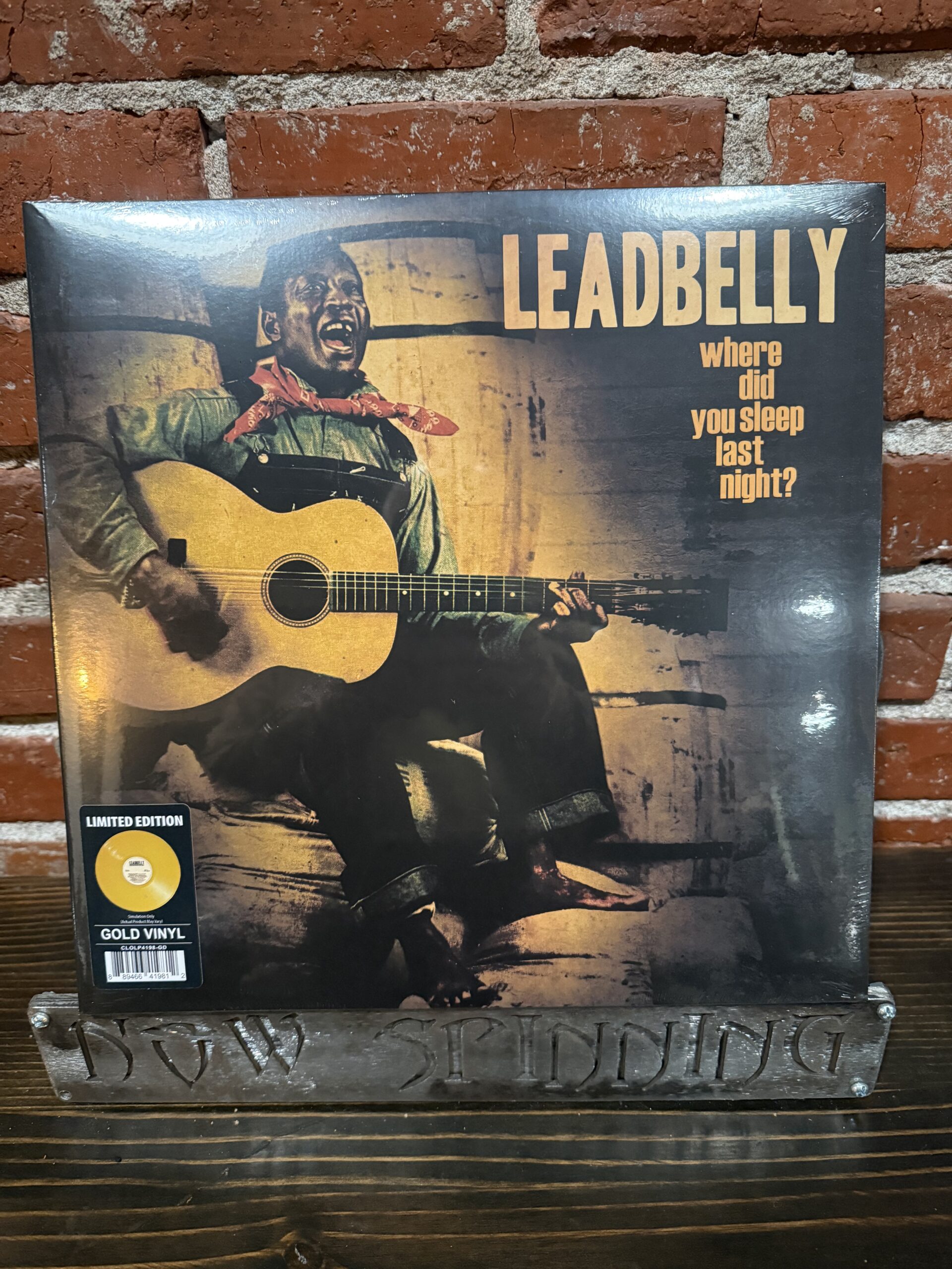 LEADBELLY: Where Did You Sleep Last Night? LP Gold Vinyl