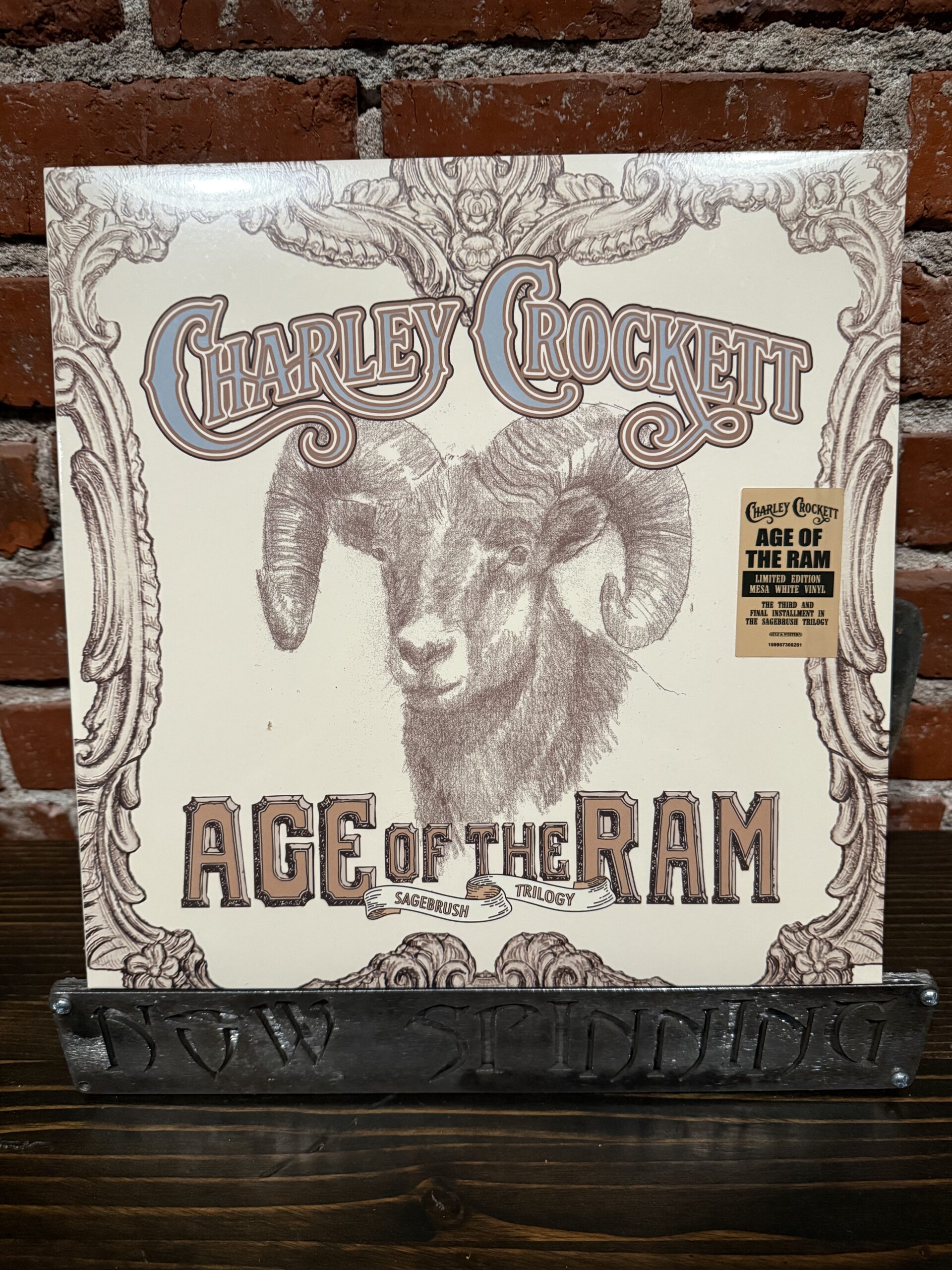 CHARLEY CROCKETT: Age of the Ram LP Indie Exclusive Alternate Cover Mesa White Vinyl