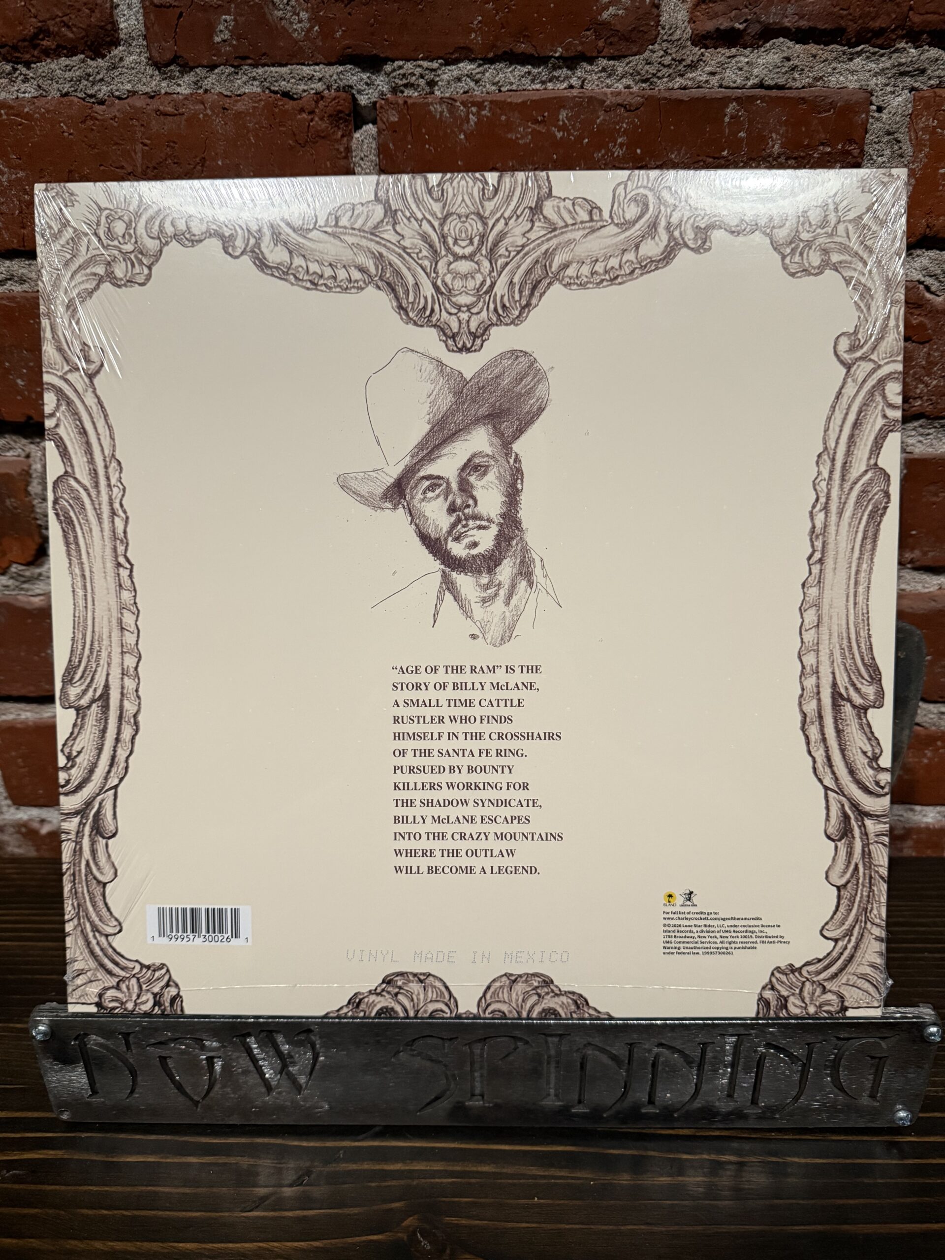CHARLEY CROCKETT: Age of the Ram LP Indie Exclusive Alternate Cover Mesa White Vinyl - Image 2