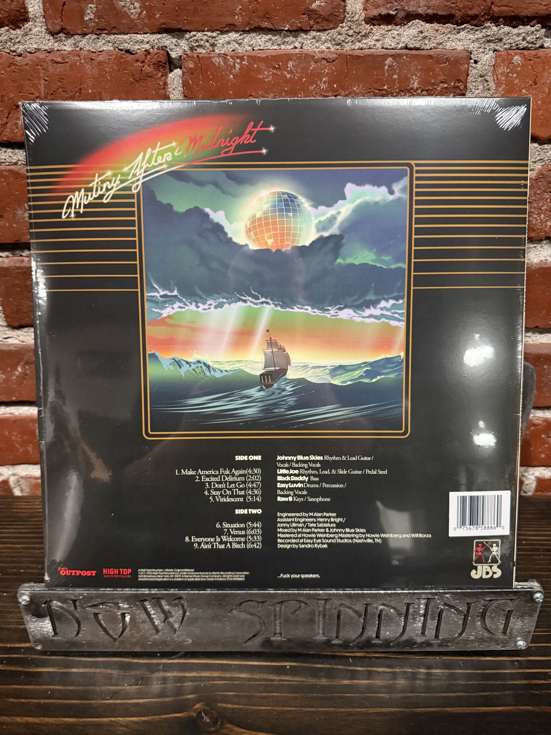 JOHNNY BLUE SKIES (Sturgill Simpson) & THE DARK CLOUDS: Mutiny After Midnight LP Vinyl - Image 2